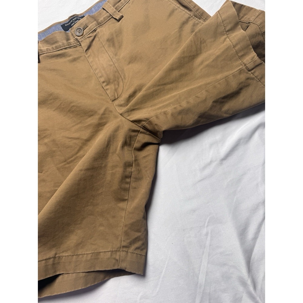 Banana Republic Men's Aiden Short Tan Chino Flat Front Shorts Size 32 - Picture 3 of 10